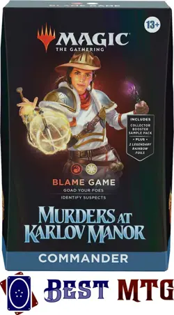 Magic The Gathering MTG Murders at Karlov Manor Commander Deck - Blame Game NM M - Image 1
