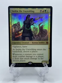 Saskia the Unyielding - Commander 2016 C16 - MTG - Foil Mythic - Magic - Image 1