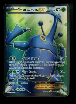 Heracross EX 105/111 XY Furious Fists 2014 Full Art Holo Rare Pokemon Card TCG - Image 1
