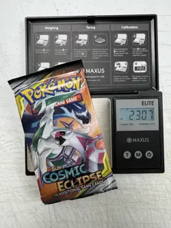 ULTRA HEAVY! 23.07g Pokemon COSMIC ECLIPSE Booster Pack Factory Sealed New - Image 1
