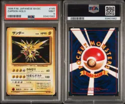 1996 Pokemon Japanese Basic #145 Zapdos Holo PSA 9 Mint Base Set - Image 3