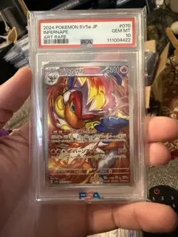2024 POKEMON JPN SV5A-CRIMSON HAZE ART RARE #070 INFERNAPE PSA 10 - Image 1