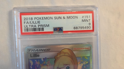 2018 POKEMON SUN & MOON ULTRA PRISM Full Art / Lillie (PSA-graded MINT 9) - Image 3