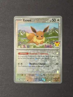 Pokemon Eevee - (Pokemon Day 2025) (Reverse Cosmos Holo) 074/131 - Image 1
