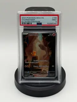 Pokemon Charmander 151 MEW EN Illustration Rare #168 PSA 9 - Image 1