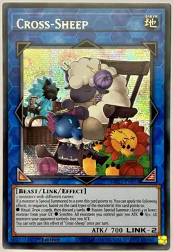 MP21-EN018 Cross-Sheep - Prismatic Secret Rare 1st Edition Lightly Played YuGiOh - Image 1