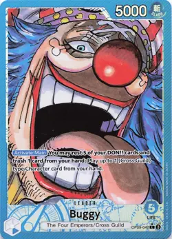 ONE PIECE Buggy (042) (Parallel) #OP09-042 Foil Emperors in the New World NM ALT - Image 1
