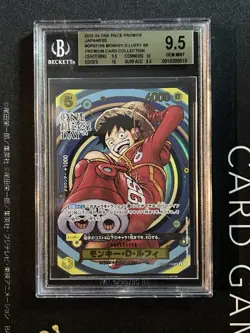 BGS 9.5 Gem Mint One Piece Day Promos Japanese OP07-109 Monkey D. Luffy SR - Image 1