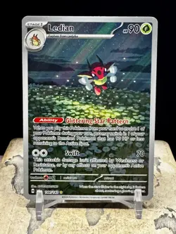 Pokemon TCG Ledian 144/142 Illustration Rare Stellar Crown NM/M - Image 1