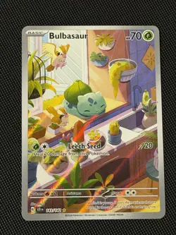 Pokemon Bulbasaur 143/142 Sv07: Stellar Crown - Illustration Rare - NM - Image 1
