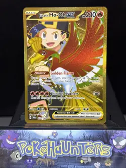 Pokemon Card Ethan's Ho-Oh Ex 239/182 Destined Rivals Gold Hyper Rare NM - Image 1