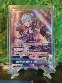 Hoshimachi Suisei Oshi Super Rare Blooming Radiance BP01E Hololive Card NM - Image 1