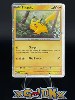 Pikachu - (Holiday Calendar) 025/165 Miscellaneous Cards & Products Holo - Image 1