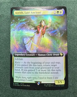 MTG Final Fantasy Aerith, Last Ancient Borderless Foil R 0076 FFVII Pack Fresh - Image 1