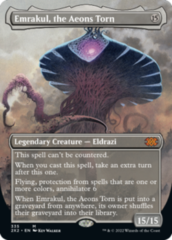 1 x Emrakul, the Aeons Torn - Foil - Borderless - Double Masters 2022 - Light Pl - Image 1