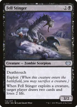 MTG Magic the Gathering Fell Stinger (112/561) Innistrad Crimson Vow NM - Image 1