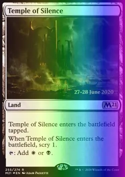 MTG Temple of Silence (255s/142) Core Set 2021 Promos LP FOIL - Image 1