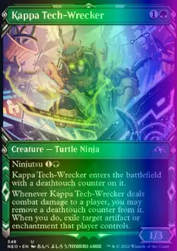 MTG Kappa Tech-Wrecker (348/604) Kamigawa Neon Dynasty NM FOIL - Image 1