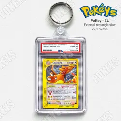 Charizard Skyridge #146 | XL Size PSA "Graded" Pokemon Inspired Keyring - Image 1