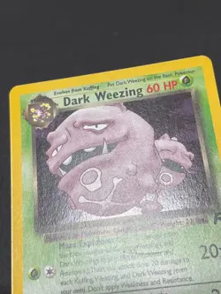 Dark Weezing 14/82 Unlimited Holo Rare WotC Promo Pokemon Team Rocket - Image 2