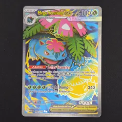 Pokemon TCG Card Mega Venusaur ex 155/132 Mega Evolution Full Art - NM - Image 1
