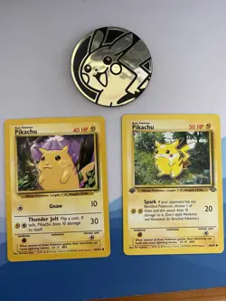 Pokemon - Pikachu Collection - Base Set Unlimited and 1st Edition Jungle - LP - Image 1