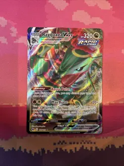Pokemon Card Rayquaza VMAX 102/159 Ultra Rare Crown Zenith Near Mint - Image 1