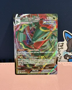 Pokemon Card Rayquaza VMAX 102/159 Ultra Rare Crown Zenith Near Mint - Image 1