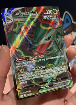 Pokemon Card Rayquaza VMAX 102/159 Ultra Rare Crown Zenith Near Mint - Image 3