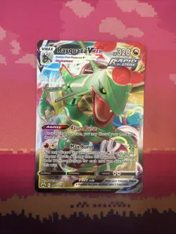 Pokemon Card Rayquaza VMAX 101/159 Ultra Rare Crown Zenith Near Mint - Image 1