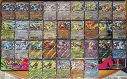 96 NM Ungraded Double Rare EX Pokemon TCG Card Lot 2025 - Image 1