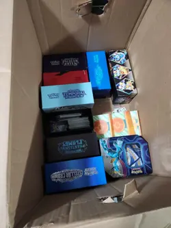 HUGE POKEMON SALE LOT Entire Box Etb Bulk Stickers Mini Binders Ect - Image 2