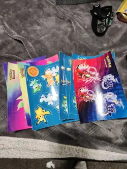 HUGE POKEMON SALE LOT Entire Box Etb Bulk Stickers Mini Binders Ect - Image 3