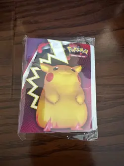Pokemon TCG Pikachu Blazing Flame Mini Single Card Binder Album NEW - Image 1