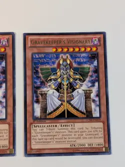 Yugioh TCG Card- 2x Gravekeeper's Visionary - LCJW-EN259 - LP + NM 1st Edition - Image 5