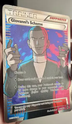 Pokemon TCG Giovanni's Scheme Full Art Card Breakthrough 2015 162/162 Near Mint - Image 3