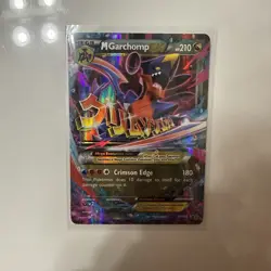 Pokemon TCG M Garchomp EX Promo Card XY168 - Image 1
