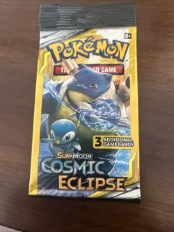 Pokemon Trading Card Game Sun & Moon Cosmic Eclipse Booster 3 Card Pack NEW 820650805899 - Image 1