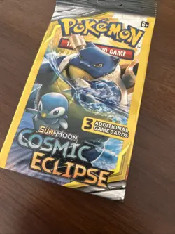 Pokemon Trading Card Game Sun & Moon Cosmic Eclipse Booster 3 Card Pack NEW 820650805899 - Image 3