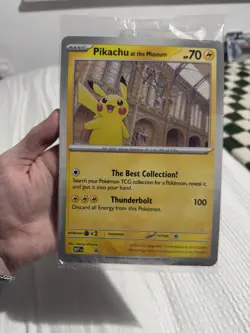 Pikachu At The Museum Jumbo Pokemon Card - Perfect Condition - Image 1