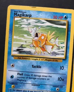 10 X Base Set WOTC Wizards Pokemon Cards Bundle Common Magikarp Vulpix LP-Exc - Image 3
