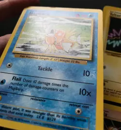 10 X Base Set WOTC Wizards Pokemon Cards Bundle Common Magikarp Vulpix LP-Exc - Image 5