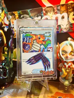 Dragonite 9/165 Expedition Base Set Holo Foil Hand Draw DIY Trainer Card 🌀 - Image 4