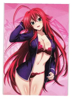 Rias Gremory High School DxD Custom Fan Art Anime Goddess Story Card Girl - Image 1