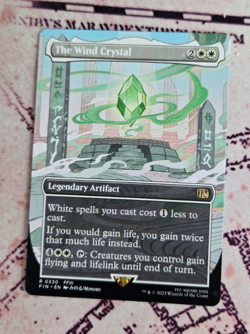 MTG The Wind Crystal Borderless Extended Final Fantasy NM - Image 1