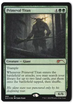 Primeval Titan 494 SLD MTG NM Foil - Image 1