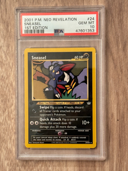 Pokemon Neo Revelation 1st Edition SNEASEL 24/64 PSA 10 GEM MINT # 47601353 - Image 3