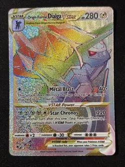 2022 Pokemon SWSH Astral Radiance 198/189 Origin Forme Dialga Vstar - Image 1