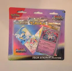 Pokemon Prismatic Evolutions Tech Sticker Collection Sylveon - Image 1