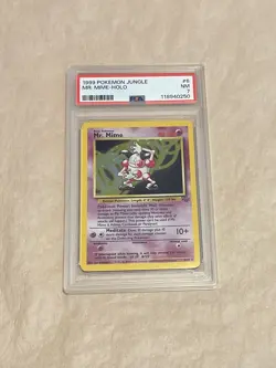 PSA 7 Mr. Mime Holo #6 Jungle Pokemon TCG 1999 - Image 1